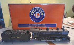 6-11135 Lionel 6-38037 2-8-0 Consolidation Steam Loco And Tender With Railsounds Please Read