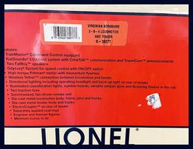 6-38077 Lionel Train Tmcc Virginian Berkshire 2-8-4 Steam Engine O Scale Used