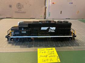 6-38248 Lionel O Train Gp38 Norfolk Southern 1030 Diesel Locomotive With Railsounds Nice