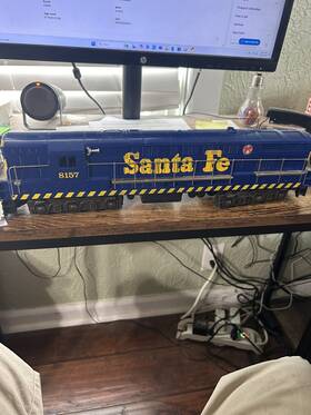 6-8157 Lionel O Gauge Santa Fe Fm Trainmaster Diesel Locomotive With Horn #8157 Ex 6-8157 Lionel O Gauge Santa Fe Fm Trainmaster Diesel Locomotive With Horn #8157 Ex