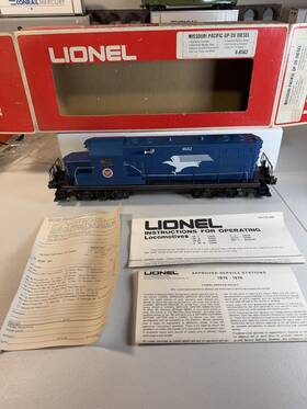 6-8562 Lionel O/ 027 Scale Missouri Pacific Lines Gp-20 Diesel Locomotive Ln/ob