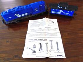6-8757 Lionel Conrail O Guage Engine And 9186 Guagecaboose 6-8757 Lionel Conrail O Guage Engine And 9186 Guagecaboose