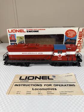 6-8866 Lionel 6 8886 O Gauge Minneapolis St. Louis Gp-9 Non-powered Diesel Local