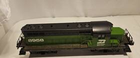6-8958 Lionel O-27 Burlington Northern Gp20 Green Diesel Locomotive #8958 Dummy