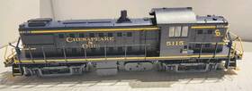 68862 Lionel Atlas O Scale Alco Rs-1 Diesel Chesapeake And Ohio #5115 Equipped With Rail