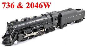 736-2046w Lionel Pw 736 And 2046w Tender /17/ 1950-54