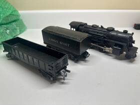 1002 Lionel B857 O Gauge #1110 Steam Engine Scout And #1002 With Track 8 Curve - 4 Straight