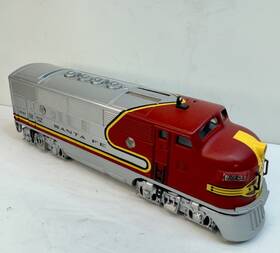 Lt-05236 Lionel Santa Fe Red And Silver Battery Powered F-3 Diesel Locomotive 2343 Lt 05236