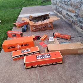 2265ws Lionel Trains Vintage 1950s Big Collection Open Boxes For Parts Only Very Collec