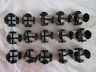 Gws.13 Lot Unbranded Ea Scale Plastic Wheel Sets Metal Axles Lgb