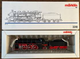 M Rklin 001883033181 Marklin 3318 Ho Scale German Steam Locomotive And Tender With Box Br 18.4