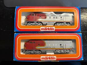 4060 M Rklin 3060/4060 Vintage Marklin / 3060 F7 Duo Santa Fe Powered And Dummy