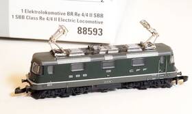 88593 M Rklin Marklin Z-scale Swiss Sbb Electric Locomotive Re 4/4 Ii Coreless Motor