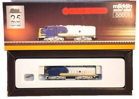88601 M Rklin Marklin Z Mini Club Emd F7a At&sf Blue Diesel With Cc Tested #4