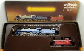 8881 M Rklin Z Marklin Pacific 4-6-2 B&o Locomotive And Tender Caboose Tested #7