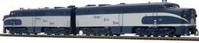 20-4301 M.t.h. Electric Trains 658081273303 Blue Gray 70ft Madison Observation Car Georgia