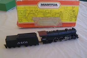 Mantua 316-01 Ho Scale Hudson 4-6-4 At &sf Steam Locomotive &tender Perfect Pristine