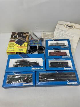 335-129 Mantua Vtg Ho Scale 335 Inch Reading Goat And Tender Train Set Works Rare