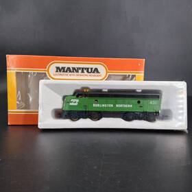 402-63 Mantua Ho F7 Diesel Locomotive Burlington Northern Factory Sealed Nib #402-63