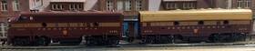 413-170 Mantua Ho Scale F7a-b Units Pennsylvania Railroad #5860 And #5875 Nice Clean