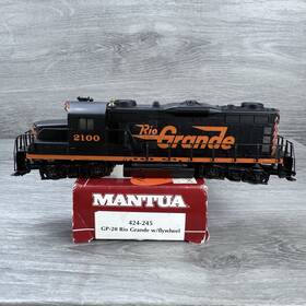 414-245 Mantua 424-245 Ho Scale Gp-20 Diesel Locomotive Engine Rio Grande 2100 - Runs