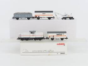 3-rail Marklin 28462 Ho Scale Ac Sersa Am847 Diesel Freight Train Set
