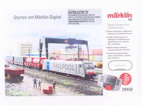 29450 Marklin Ho Scale Container Train Stater Electric Locomotive Set