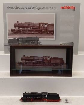 Locomotive3 Marklin 37054 Ho Drg Digital Br 59 Steam &tender With Display Case Ln