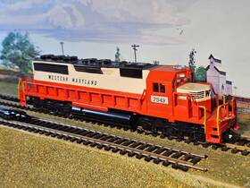 5030-05 Mehano / Ahm Ho Western Maryland Emd Sd-40 Diesel Loco #7549 Nice