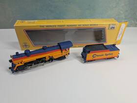 M9354 Mehano Ho 2-8-2 Mikado Steam Engine Chessie System #4301 Runs Great Dc
