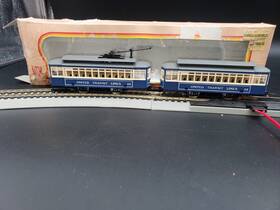 M9383 Mehano Ihc Ho Scale United Transit Lines Utl Lighted Powered Brill Trolley And Dummy