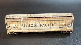 094-45-351 Micro-trains N Scale 3-bay Covered Hopper With Elongated Hatches Up Lnib