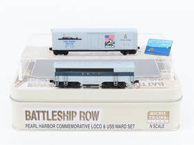 99321061 Micro-trains Line 695140022885 N Mtl Pearl Harbor And Uss Ward Ftb Diesel Box Car Set