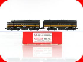 99200082 Micro-trains Line Mtl N Scale Rio Grande Emd Ft A/b Set #541 - Dcc Ready