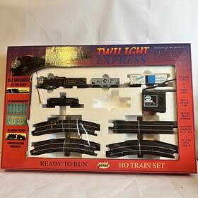 Model Power 037135010321 Ho Twilight Express 0-4-0 Steam Set With Track And Trf 1032
