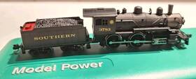 3783 Model Power 4678 N Scale 4-4-0 Steam Locomotive Southern #3783