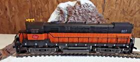 Aa-798 Model Power 5015-b Ahm 5015 B Milwaukee Alco Century 424 Diesel Locomotive - Needs Work