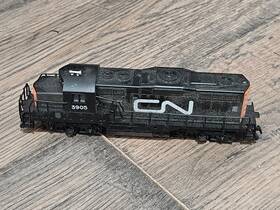 3905 Model Power 6754 Ho Train Gp 9 Emd Canadian Nat Locomotive Inch #3905 Untested