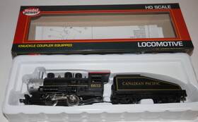 96633 Model Power Ho Scale Powered 0-4-0 Canadian Pacific 6633 Shifter And Tender #96633