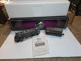 10-1063-0 Mth O-gauge Gray 263e Steam Locomotive Nickel Trim Traditional Ve Lnib