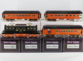 10-1164-0a Mth Standard Gauge Olympian Electric Locomotive With 3 Passenger Cars