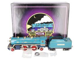 Mth 10-1279-1 Std. Gauge Tinplate No. 390 Steam Locomotive And Tender With Ps2 Ln/box