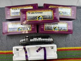 20-20154-1e Mth Norfolk Southern Sd40-2 Diesel Locomotive Set With Cars