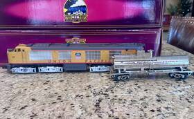 20-21378-1 Mth O Diesel Locomotive Union Pacific #57 Propane Turbine With Tender Proto 3 Lnib