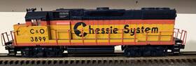 20-2186-1 Mth O Gauge Chessie System Gp-38-2 Diesel Locomotive With Ps1 #3899