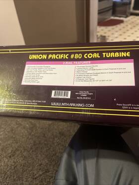 20-2214-2 Mth 20-2211-2 Myh Premiere Coal Turbine With New Ni Mh Battery. 2 Rail 20-2214-2. For Parts