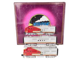 20-2273-1 Mth Santa Fe Ft Aba Diesel Engine Set With Ps2 #167 Ex/box