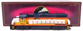 20-2491-3 Mth Chessie Gp38-2 Non-powered Diesel Engine #4825 Ex/box