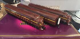20-2894-1 Mth O Pennsylvania E-8 Aba Diesel Engine Set With Ps 2.0 #5711/5711b/5809