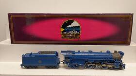 20-3028 Mth O Gauge Blue Comet Steam Locomotive And Tender #833 Ex/box
